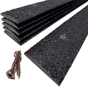 90mm Black Anti Slip Medium Grit Decking Strip For Wooden Decks 