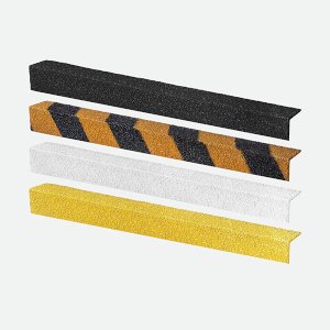 Anti-Slip Medium Grit Stair Nosing Cover 55mm x 55mm Stripe