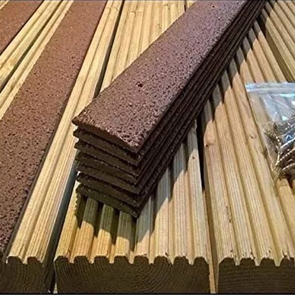 Anti Slip 50mm Heavy Duty Brown GRP Decking Strips For Domestic Surface