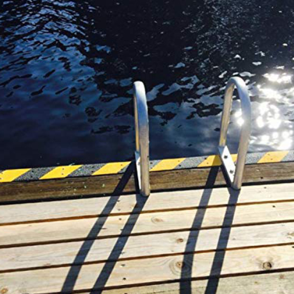 Non Slip GRP Hazard Decking Strips High Visibility for Slippery Decks