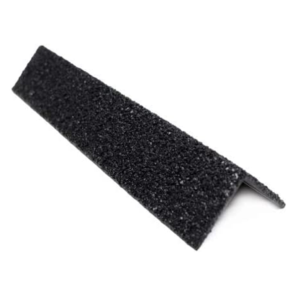 Non Slip Black Medium Grit GRP 55mm x 55mm Stair Nosing Cover 