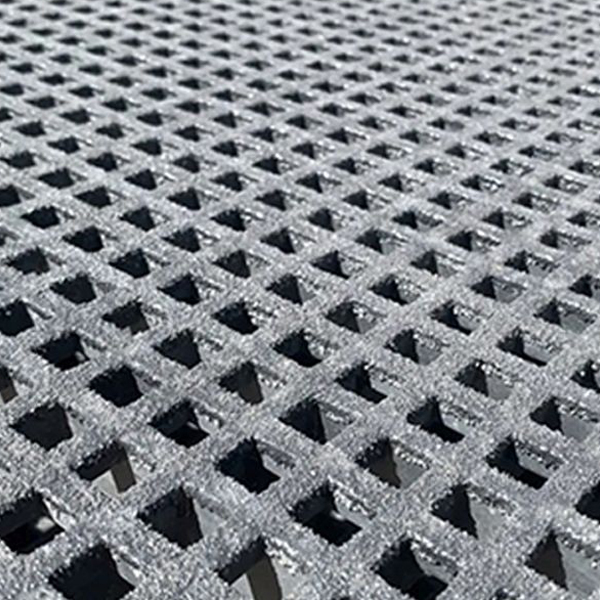 Heavy Duty Grey Anti Slip Open Mesh GRP Grating 