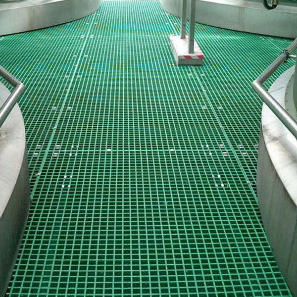 Heavy Duty Non Slip Green GRP Grating For Walkways & Platforms