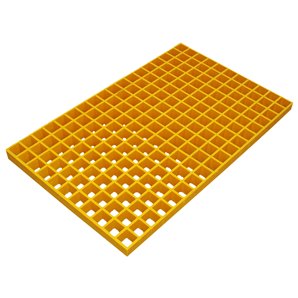 Non Slip Yellow Heavy Duty GRP Grating For Stairways & Ramps