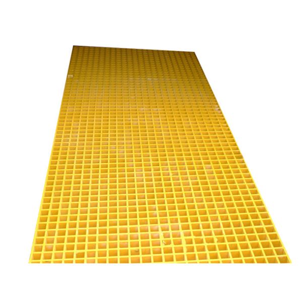 Non Slip Yellow Heavy Duty GRP Grating For Stairways & Ramps