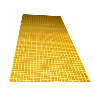 Non Slip Yellow Heavy Duty GRP Grating For Stairways & Ramps