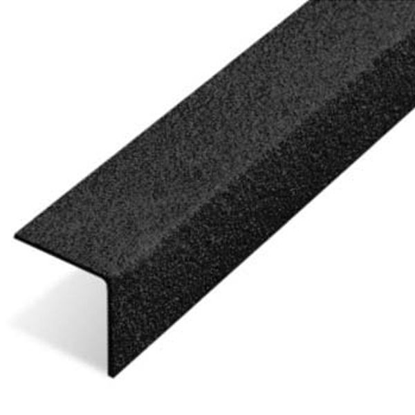 Medium Grit Non Slip Black GRP 70mm x 30mm Stair Nosing Cover 