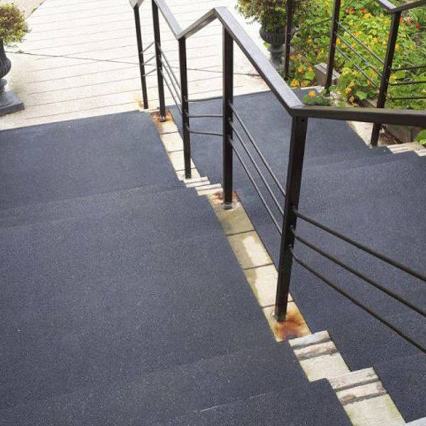 Non Slip 55mm x 345mm Medium Grit Heavy Duty Black Stair Tread 