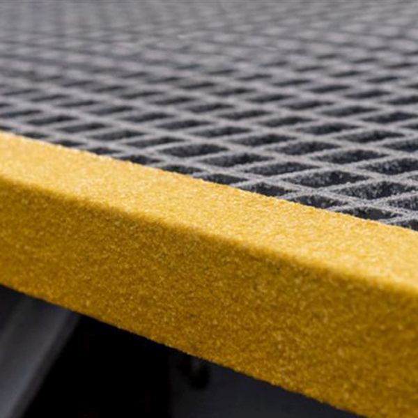 Medium Grit Yellow Anti Slip 70mm x 30mm Stair Nosing Cover 