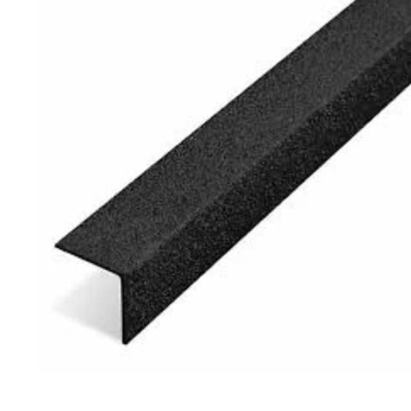 Non Slip Heavy Duty GRP 70mm x 55mm Black Stair Nosing Cover 