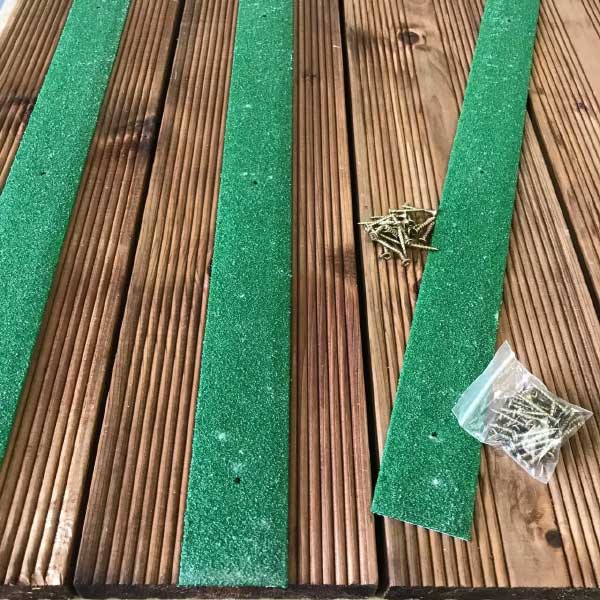 Pre Drilled 50mm Anti Slip GRP Decking Strips For Slippery Decking