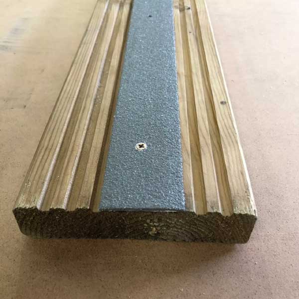 Pre Drilled 50mm Anti Slip GRP Decking Strips For Slippery Decking